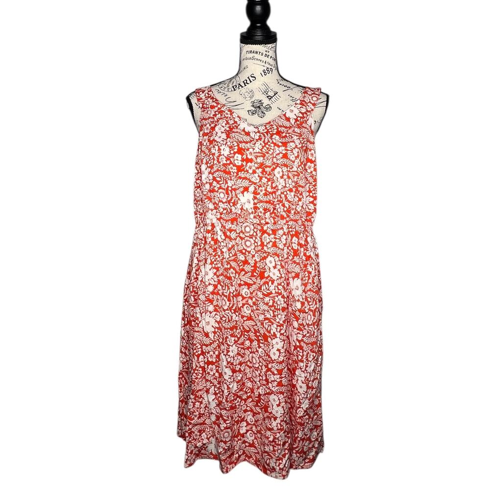 Market & Spruce (M) Adjustable Button Straps Smocked Back Dress - Stitch Fix